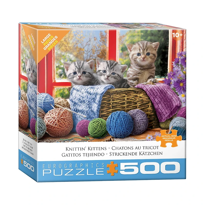 Knittin' Kittens Large Pieces Puzzle: 500 Pcs