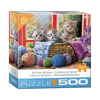 Knittin' Kittens Large Pieces Puzzle: 500 Pcs
