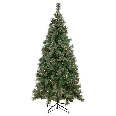 6.5ft. Pre-Lit Oregon Cashmere Pine Artificial Christmas Tree, Clear Lights