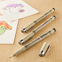 Pigma® Micron™ Fine Line Black 3 Piece Pen Set