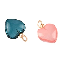 Glass Heart Charms by Bead Landing™