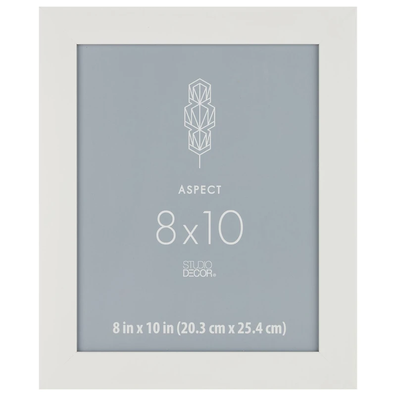 Aspect 8" x 10" White Wide Frame by Studio Décor®