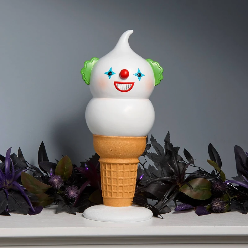 14" Creepy Clown i-Scream Cone Tabletop Figurine