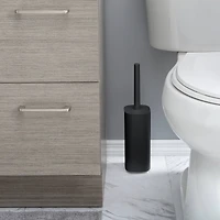Bath Bliss Black Acrylic Toilet Brush Set