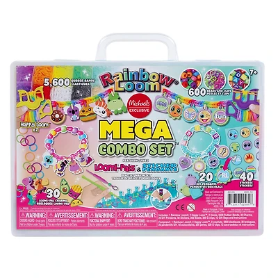 Rainbow Loom® Mega Combo Set™ Loomi-Pals™ & Sticker Pendants Bracelet Making Kit