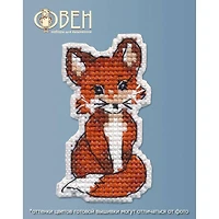 Oven Badge- Fox Cross Stitch Kit