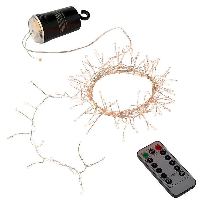 120ct. Pink LED String Lights Garland by Ashland®