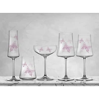 JoyJolt® 17oz. Meadow Butterfly Crystal Highball Glass Set, 2ct.