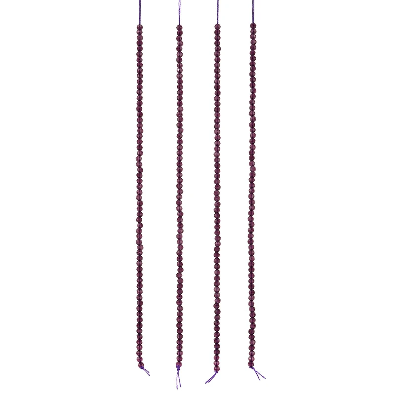 Violet Faceted Glass Round Beads, 2.8mm by Bead Landing™
