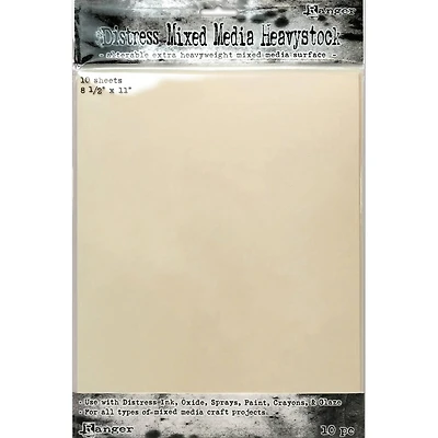 Tim Holtz® Distress® 8.5" x 11" Mixed Media Heavystock, 10ct.
