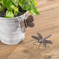 Dragonfly & Butterfly Insect Pot Sitters Set