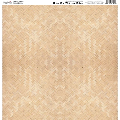 Tan Woven Paper by Recollections™, 12" x 12"
