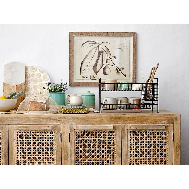 Hello Honey® 17.5" Marble & Mango Wood Cutting Board with Canape Knife Set