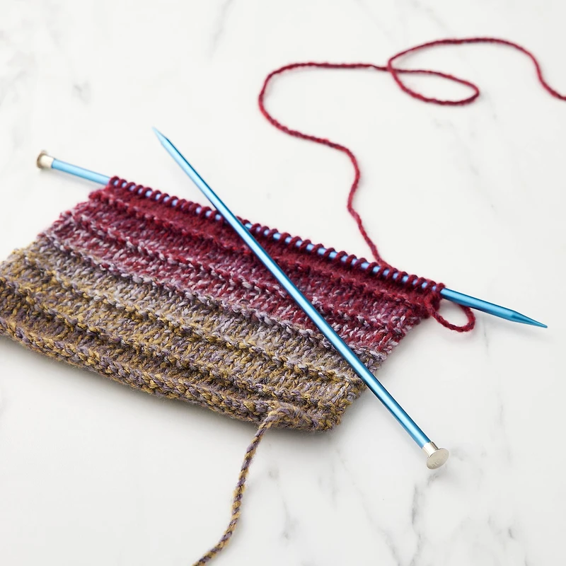 14" Anodized Aluminum Knitting Needles by Loops & Threads