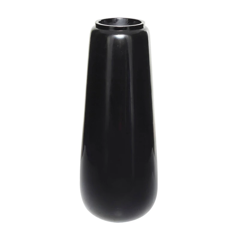40" Black Modern Vase