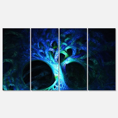 Designart - Magical Blue Psychedelic Tree