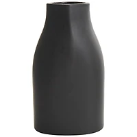 9" Black Ceramic Minimalistic Vase Set