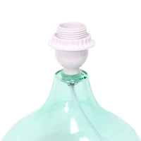 Simple Designs™ 14" Glass Raindrop Table Lamp with White Shade