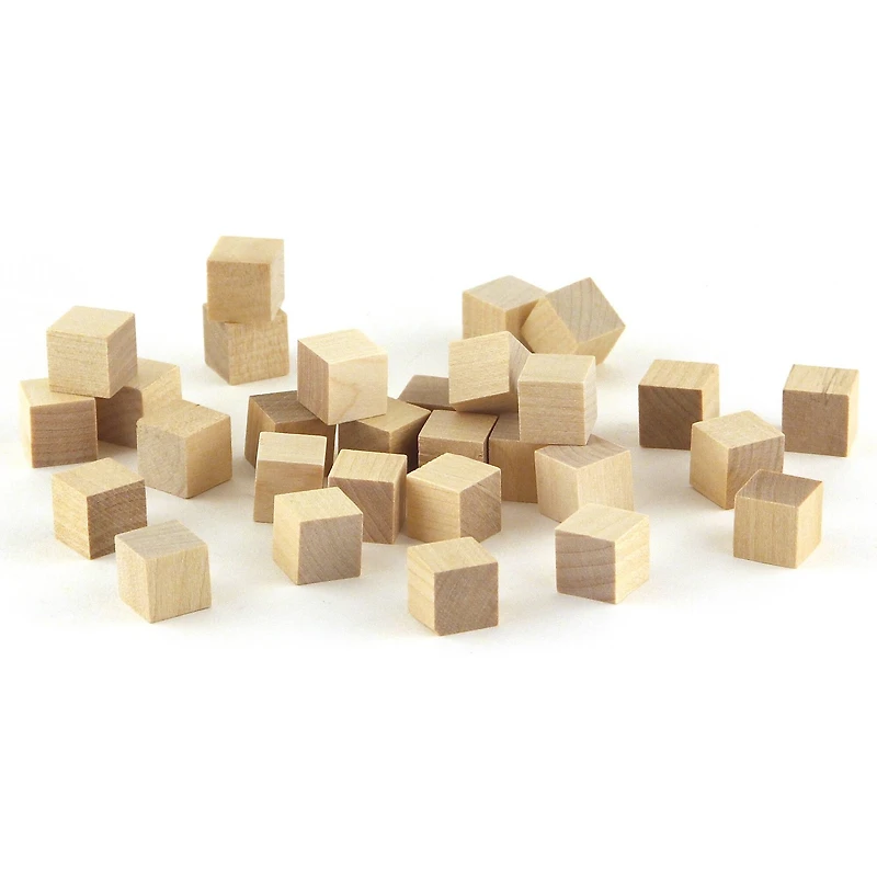 Hygloss® 0.5" Wood Blocks, 30ct.