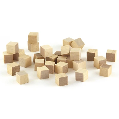Hygloss® 0.5" Wood Blocks, 30ct.