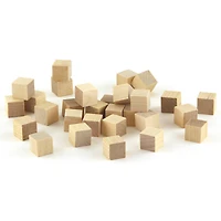 Hygloss® 0.5" Wood Blocks, 30ct.