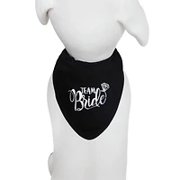 Best Furry Friends Black Team Bride Bandana Collar Slide