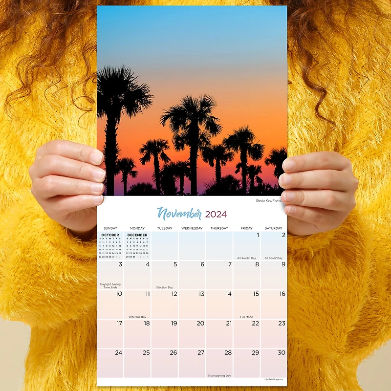 TF Publishing Sunsets Mini Calendar