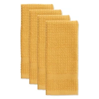 DII® Solid Mustard Waffle Terry Dishtowel (Set of 4)