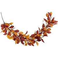 5ft. Berries with Orange & Red Leaves Artificial Fall Harvest Garland