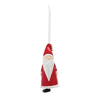12ct. Ceramic Santa Bell Ornament