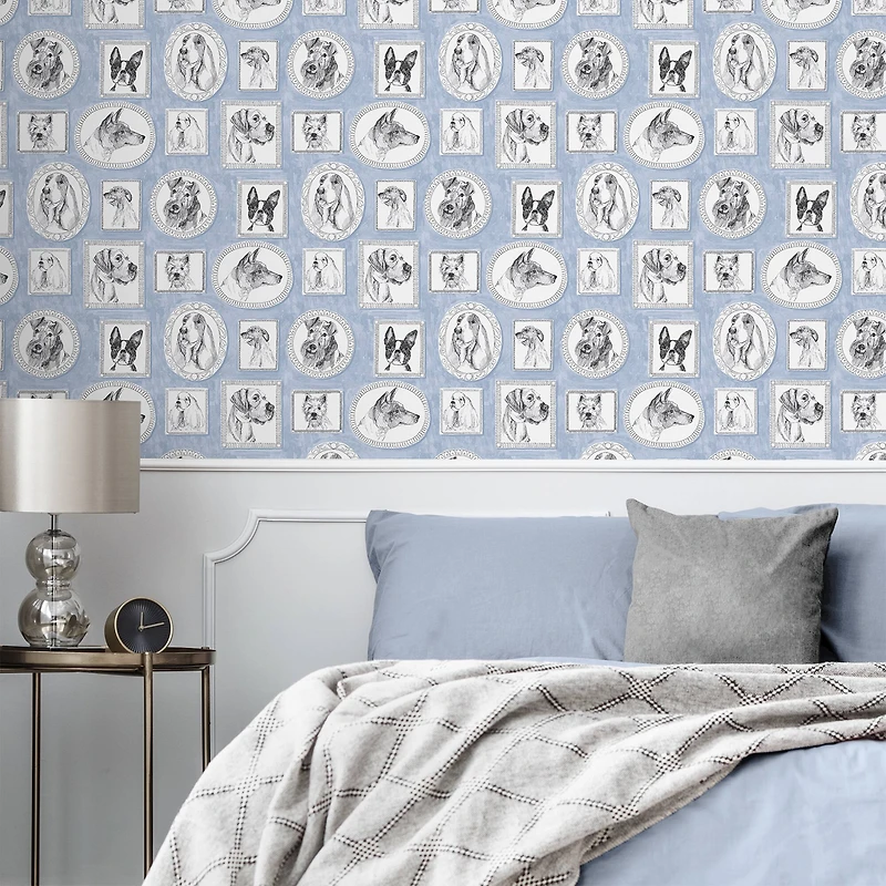 Surface Style Pup Portraits Peel & Stick Wallpaper
