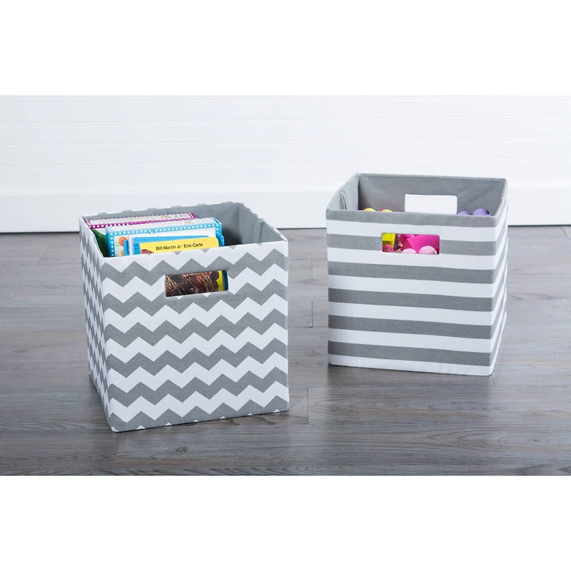 DII® 13" Polyester Chevron Storage Cube