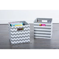 DII® 13" Polyester Chevron Storage Cube