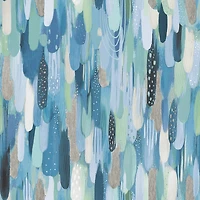 RoomMates Blue & Green Brushstroke Peel & Stick Wallpaper