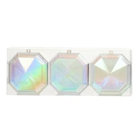 4.25" DIY Iridescent Plastic Ornaments, 3ct. by Make Market®