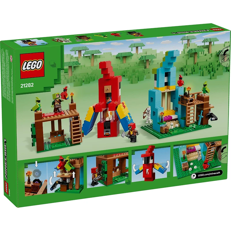 LEGO® Minecraft® The Parrot Houses, Buildable Video-Game Set 21282