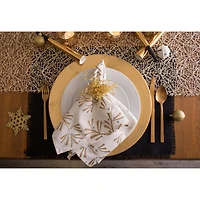 DII® Metallic Holly Leaves Napkins, 6ct.