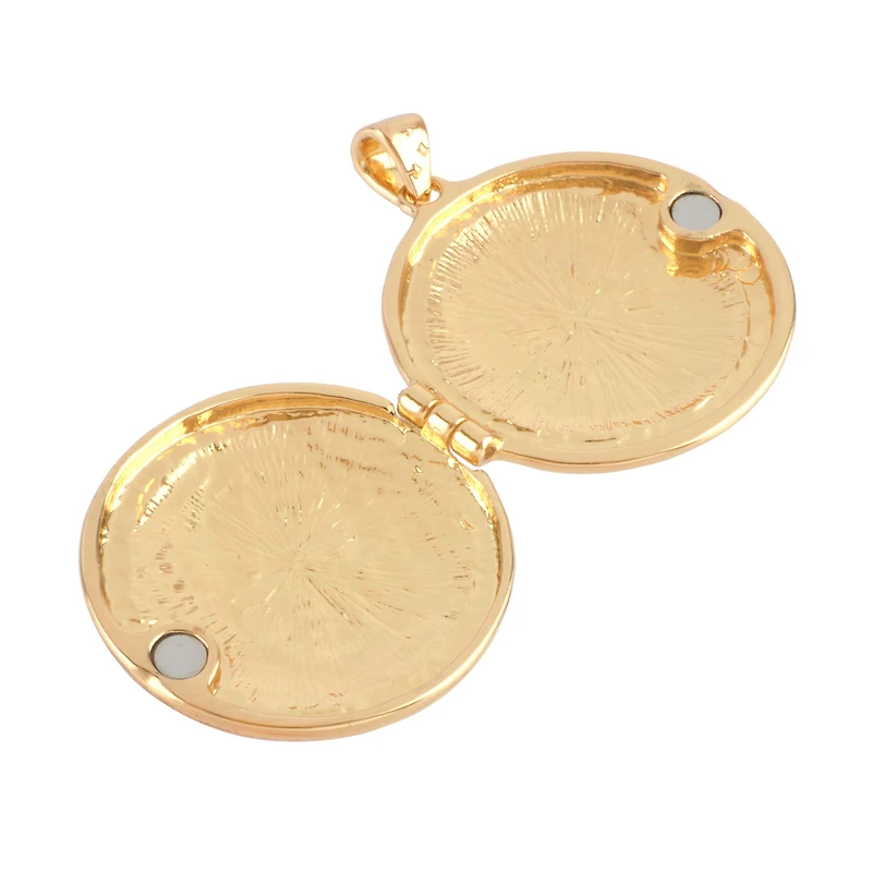 Gold Starburst Locket Pendant by Bead Landing™