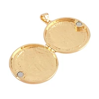 Gold Starburst Locket Pendant by Bead Landing™