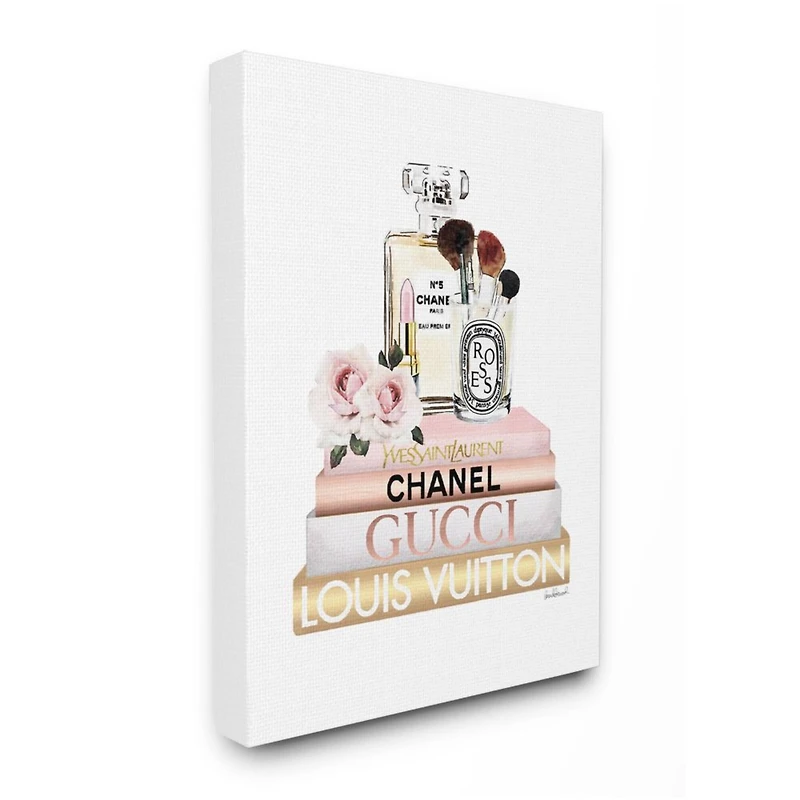 Stupell Industries Fashion Essentials with Iconic Glam Brands Canvas Wall Art