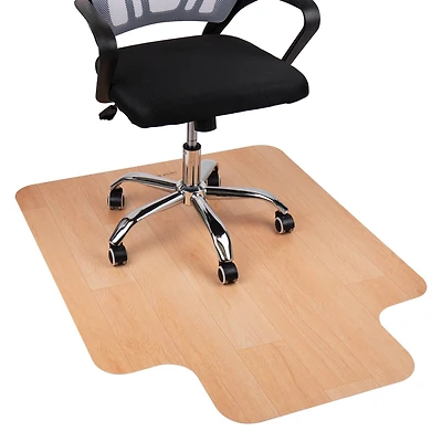Mind Reader 9-to-5 Collection Woodtone Office Chair Mat