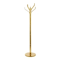 The Novogratz Gold Aluminum Contemporary Coat Rack, 69" x 15" x 15"