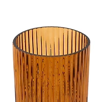 10" Tall Ribbed Glass Vase by Ashland