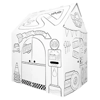 Easy Playhouse Pit Stop Garage Cardboard Playhouse