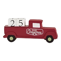 DII® Christmas Tree Truck Tabletop Block Calendar
