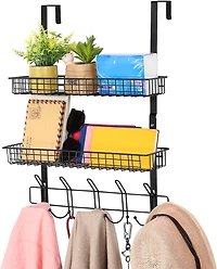 NEX™ Over the Door Basket Hook Organizer