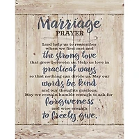 Marriage Prayer Timberland Wall Plaque