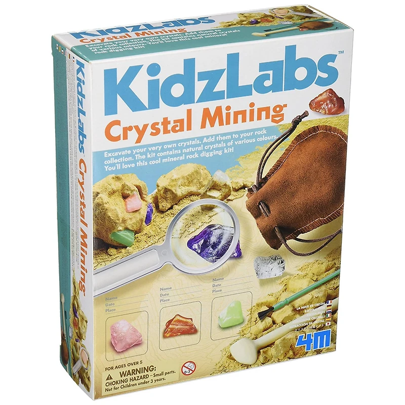 Toysmith® 4M Kidzlabs DIY Geology Science Dig Crystal Mining Kit