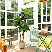 6ft. UV Resistant Artificial Bird Nest Fern Tree (Indoor/Outdoor)