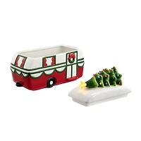 10" Lighted Camper Cookie Jar